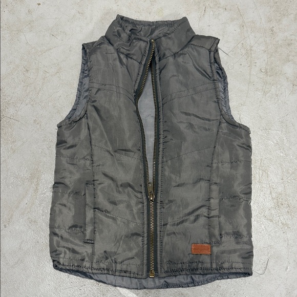 Gray Kids Puffer Vest LIKE NEW Seven Jeans 7 - Puffer Vest 3T - Picture 1 of 4